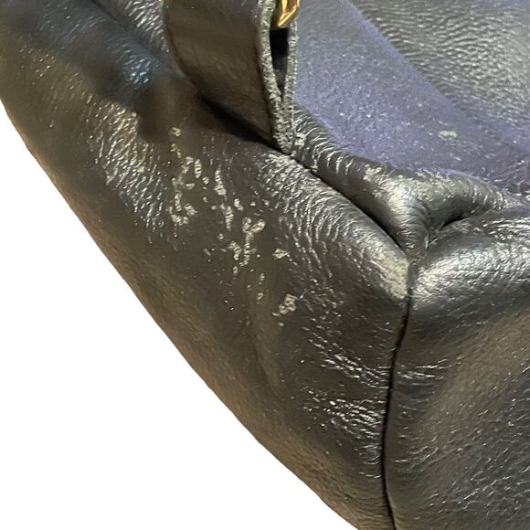 Aimee Kestenberg Tamitha Backpack Black Soft Pebbled Leather Adj Shoulder Strap. main image 9